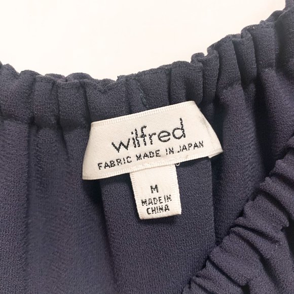 Wilfred Promoner Off Shoulder Blouse Blue - Picture 3 of 6